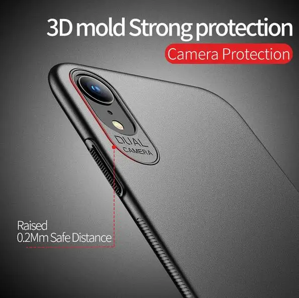 Ультратонкий чехол для телефона iPhone X XR XS MAX прозрачный 0 3 мм матовая задняя крышка