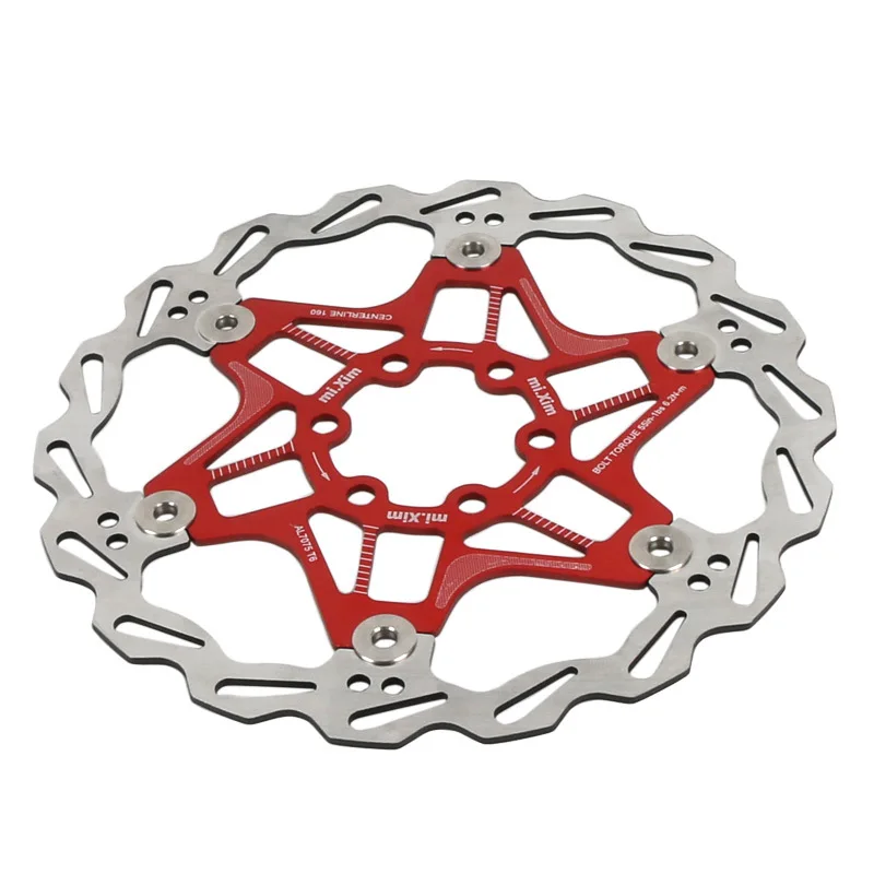 Color floating disc brake mountain six pin 160mm mi.Xim | Спорт и развлечения