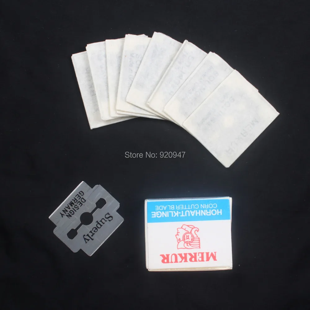 20 шт. Сменное лезвие для Мозольный нож кукурузы бритвы инструменты с двойными