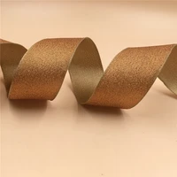 1 5 inch x 25yards wired golden metallic ribbon with two tone gold lurex for gift box wrapping n2226