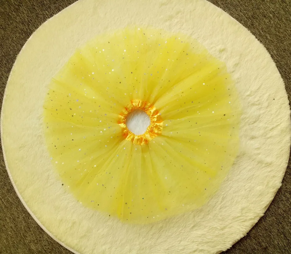 Модная юбка-пачка для девочек юбка из фатина балета со звездами Детская короткая