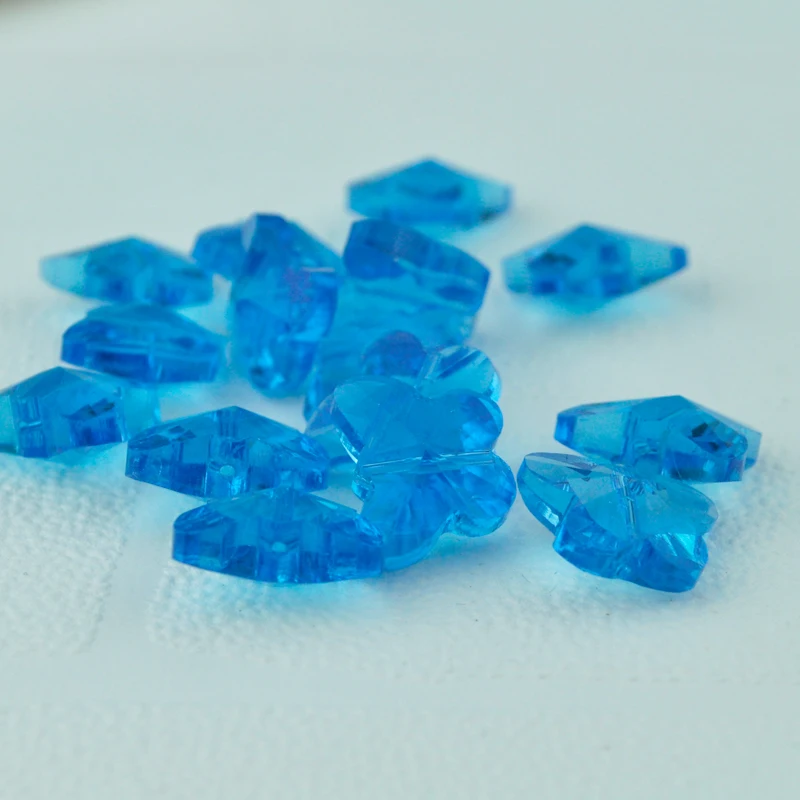

11x14mm Crystal Beads Faceted Butterfly Shape Loose beads in jewelry making Lake Blue color 500pcs Free Shipping