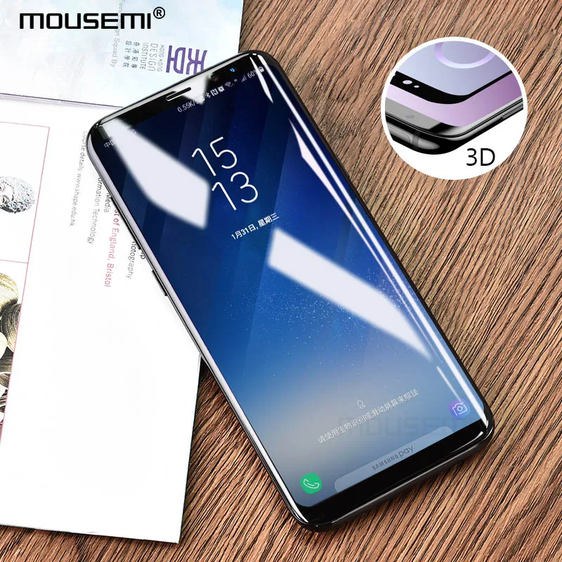 Защитное стекло mousmi для Samsung Galaxy Note 8 9 S9 S8 3D полное изогнутое Plus|Защитные стёкла и
