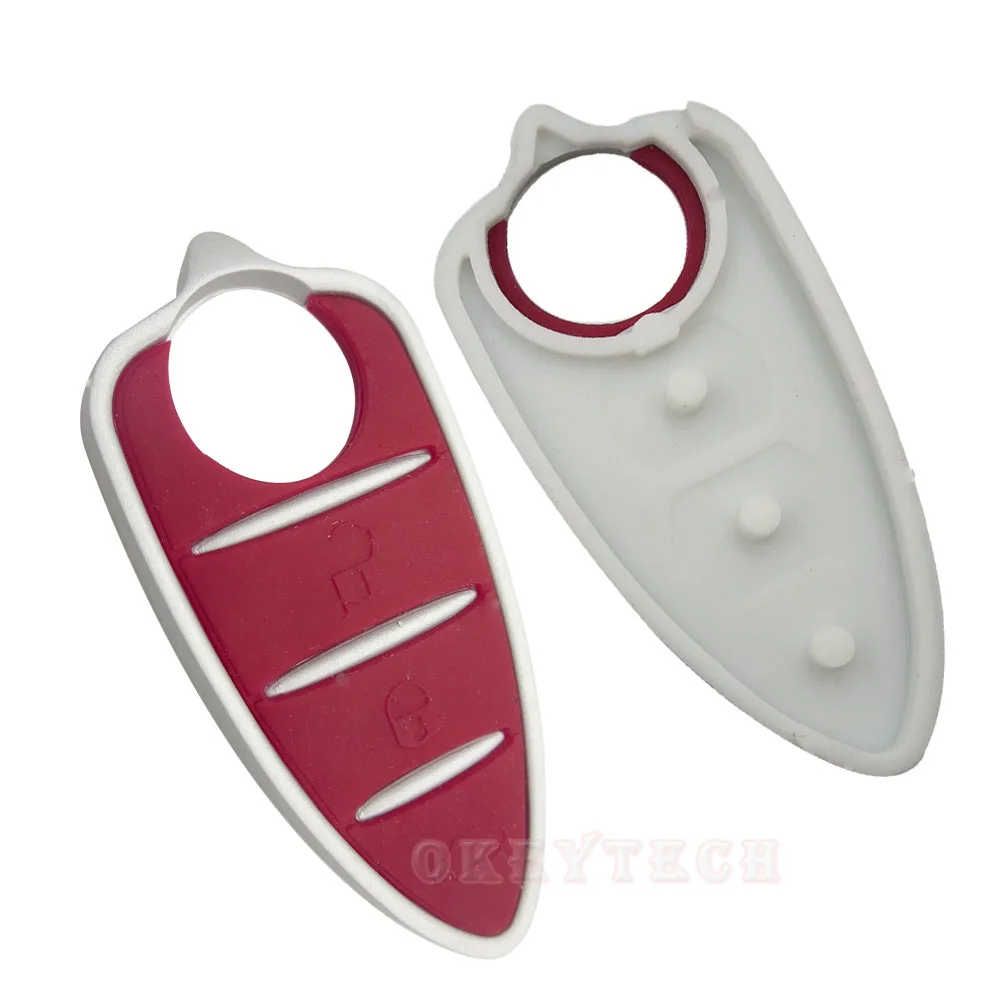 OkeyTech Высокое качество 1 шт. 3 кнопки дистанционного флип брелок для ключей мягкая