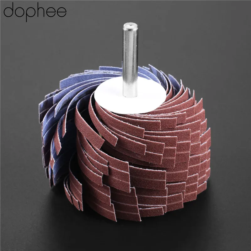 Dopee Dremel Аксессуары 150-400 зернистость шлифовальный Щиток колеса 6 мм хвостовик шлифовальный песочный бумажный затвор колеса для роторного инструмента