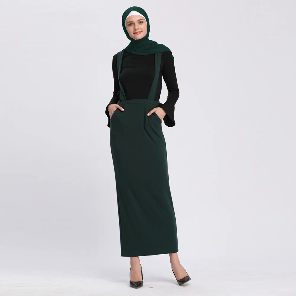 Мусульманская юбка Abaya Женская на подтяжках карандаш макси Среднем Востоке