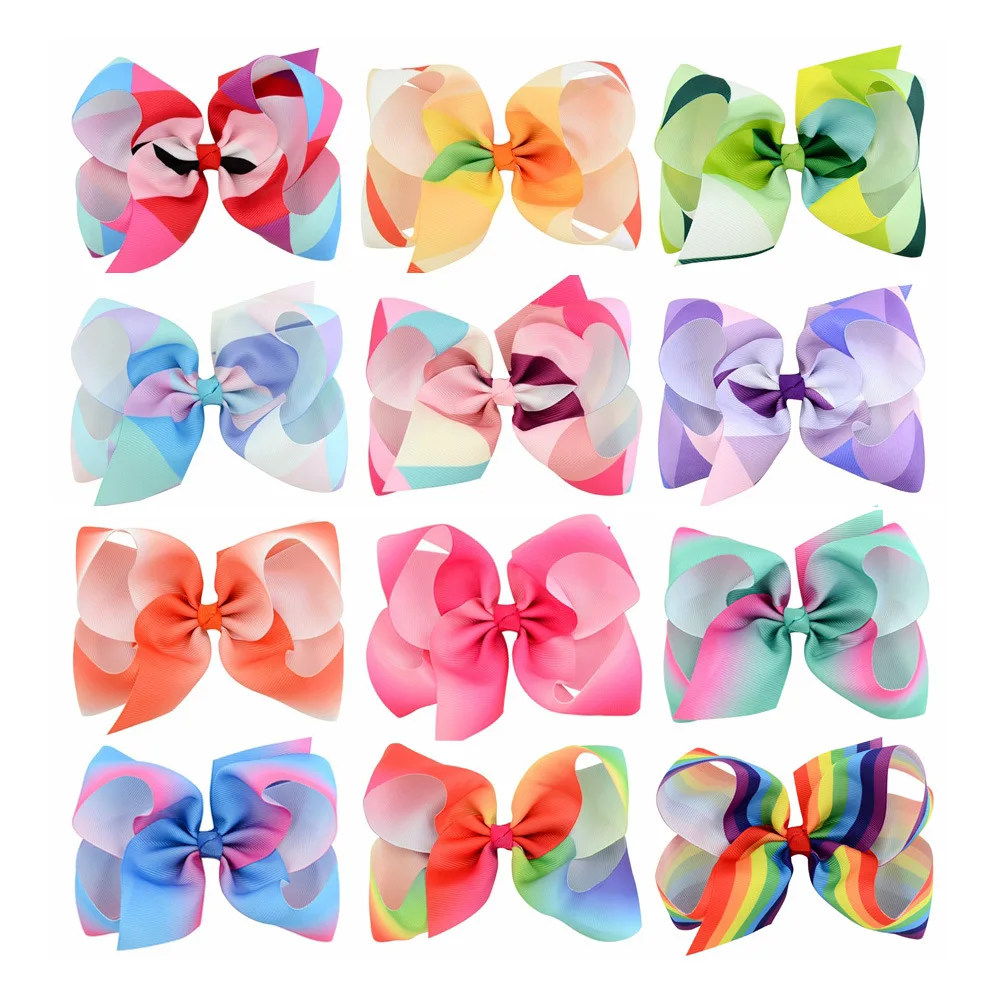 

2018 Candy rainbow Color Butterfly Hair Clips Girls' Hair Grips Kids Hairpin Headwear Fashion Accessories