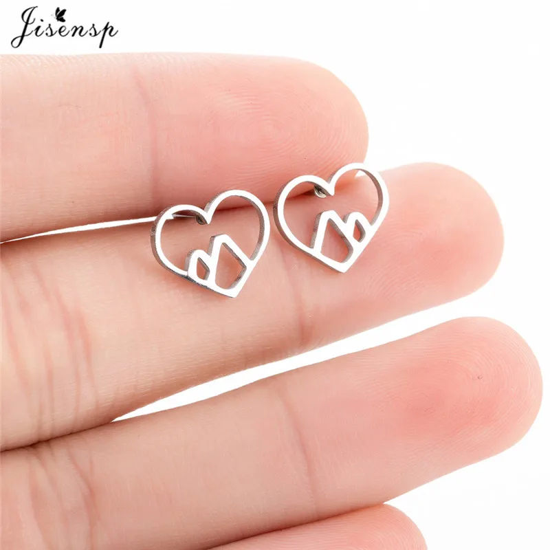 Серьги пусеты Jisensp из нержавеющей стали модные горные для туризма