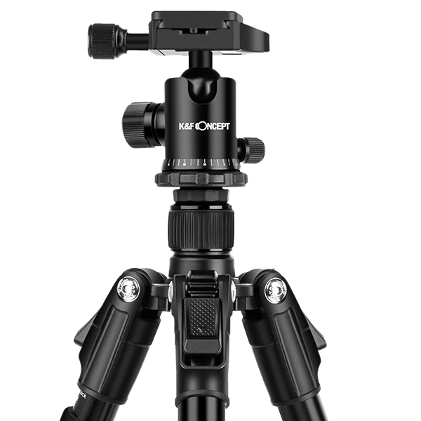 K& F концепция 5" Профессиональный штатив для DSLR камеры монопод 5 секций с 3/8" сменной шаровой головкой 360 градусов и быстросъемным