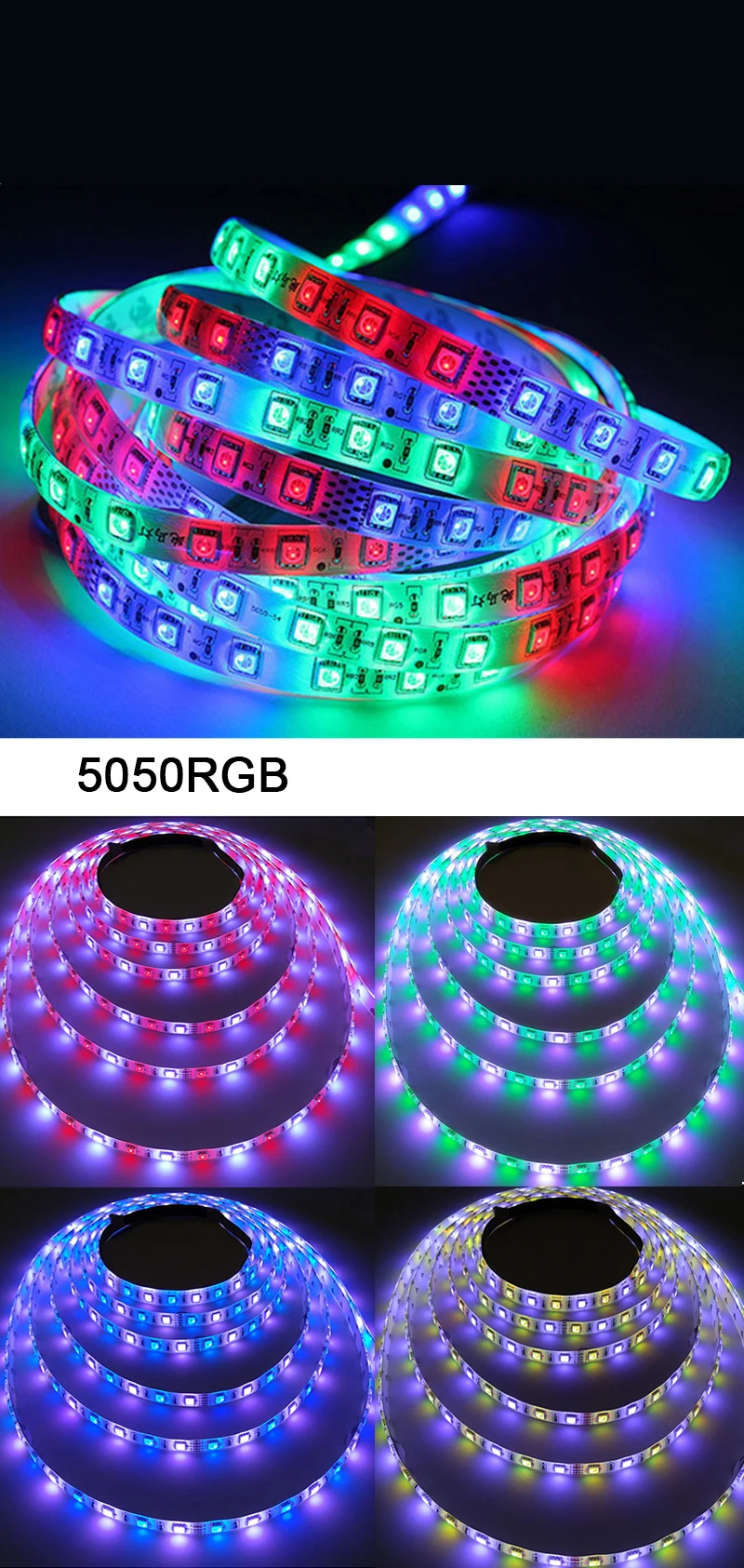 5050 2835 rgb rgbw светодиодный светильник Водонепроницаемая 12 В 0,5 м 1 м 5 м Гибкий Светильник для ПК неоновая светодиодная Диодная лента