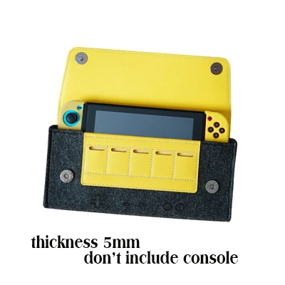 Dark Thickness 5mm Чехол для nintendo Switch NS Console Joy Con, чехол для хранения, чехол, чехол, сумка для переноски, сумка из искусственной кожи - Цвет: Dark Thickness 5mm