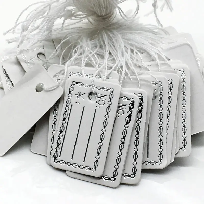 1000 шт новый золотой цвет бумажные бирки Цена дисплей этикетки ценообразование со