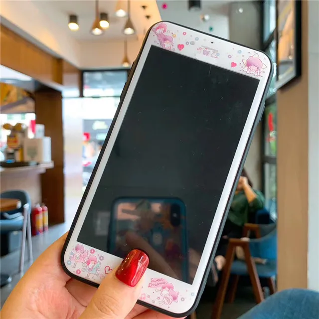 Медведь Даффи Мелодия Две звезды шаблон протектор экрана для iphone 8 Plus 7 6 6S Plus Закаленное стекло пленка