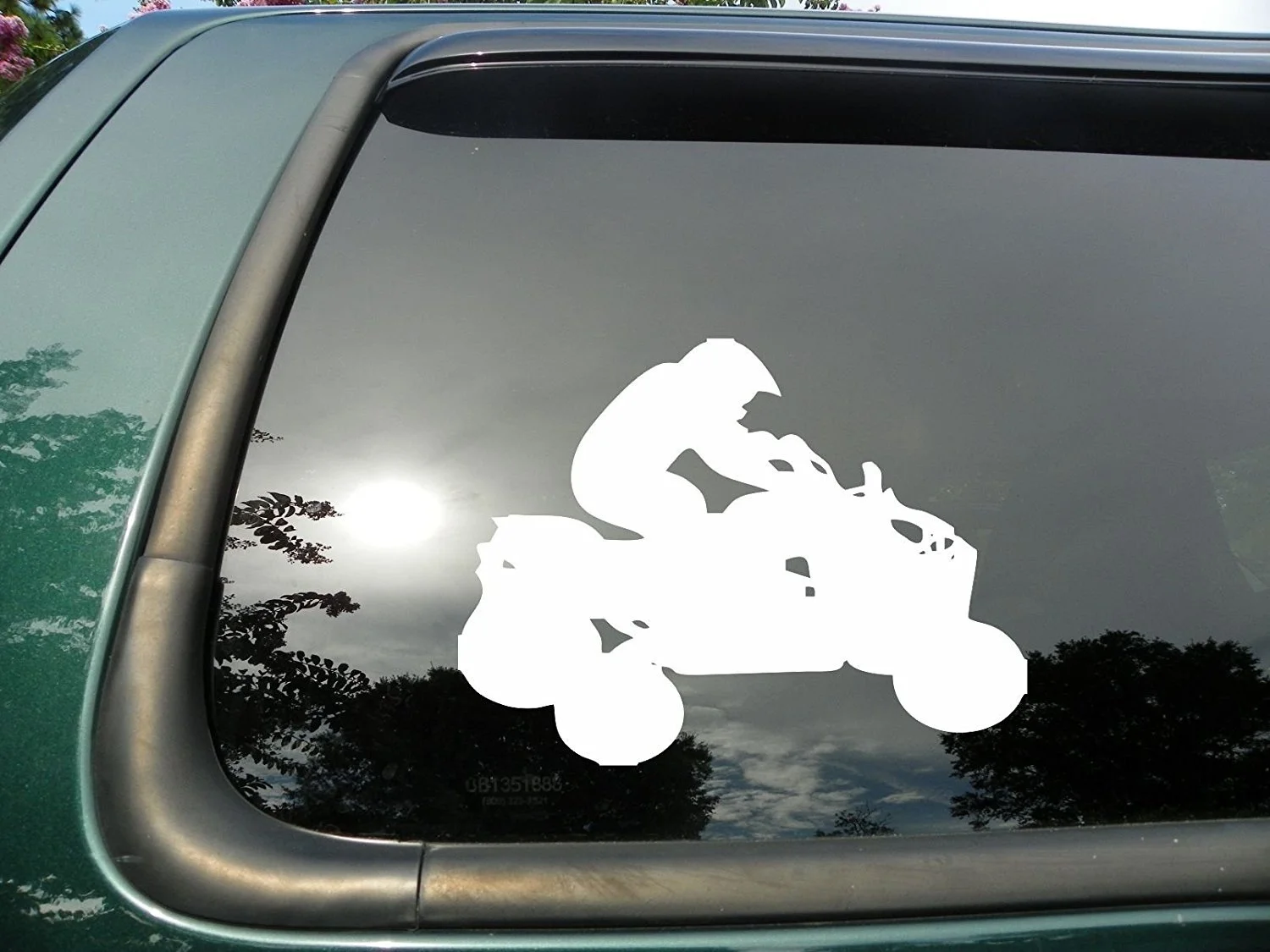 

4 Wheeler- Die Cut Vinyl Window Decal/sticker for window 12.5x10cm
