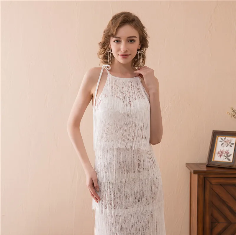 Белое кружевное вечернее платье Forevergracedress 2019 без рукавов официальное