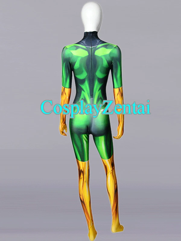 Женский/Детский костюм для косплея Phoenix Jean комбинезон из 3D спандекса Zentai|Костюмы