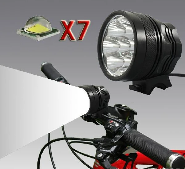 Передний велосипедный фонарь 9800 лм 7x Cree XML T6 светильник головсветильник с