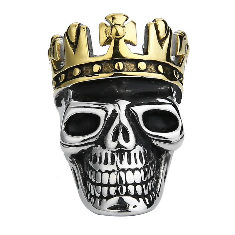 Мужское кольцо в стиле хип хоп из нержавеющей стали|ring jewelry|skull ring bikerring biker |