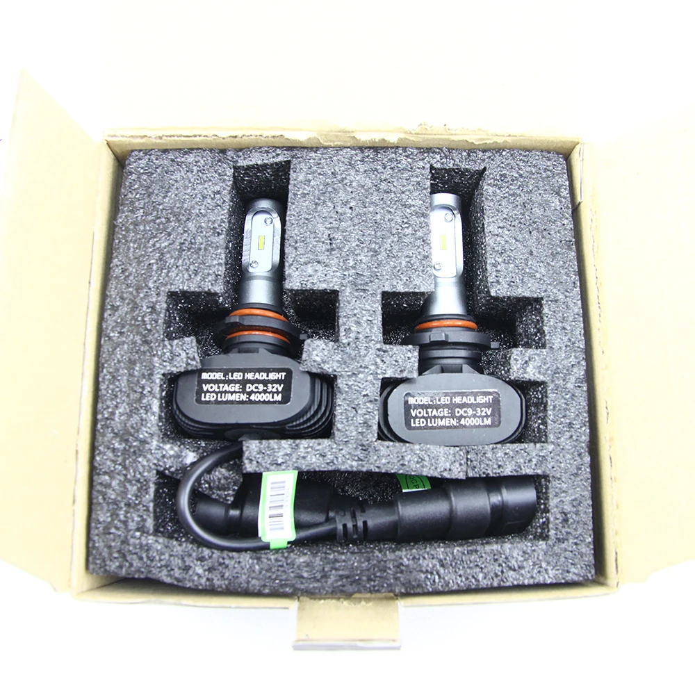 1set 9005 HB3 9006 HB4 H1 H11 H4 H7 Led Auto Car Headlight S1 N1 50W 8000LM 6000K Automobile Bulb All In One CSP Lumileds Lamp | Автомобили