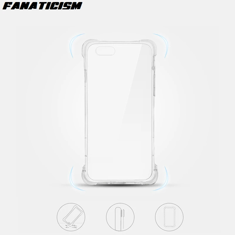 100 шт противоударный плотный мягкий TPU гелевый Прозрачный чехол для iphone 11 Pro XR X XS Max SE 5 6 7 8 Plus Coque Мягкий силиконовый чехол для телефона