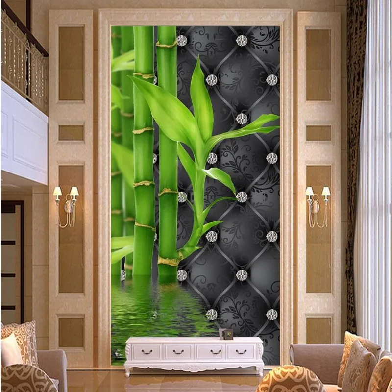 beibehang Customize size High Quickly HD mural  wallpaper wall paper bamboo 3d wall paper for living rooms papel de parede