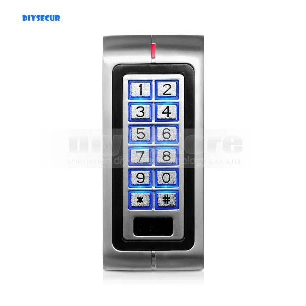 Новый металлический чехол DIYSECUR RFID-считыватель контроллер доступа для