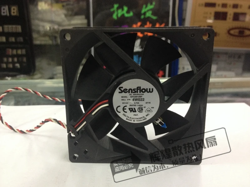 Совершенно новый DELTA EFC0912BF 4W022 9032 12 В а 3-контактный объемный вентилятор охлаждения воздуха