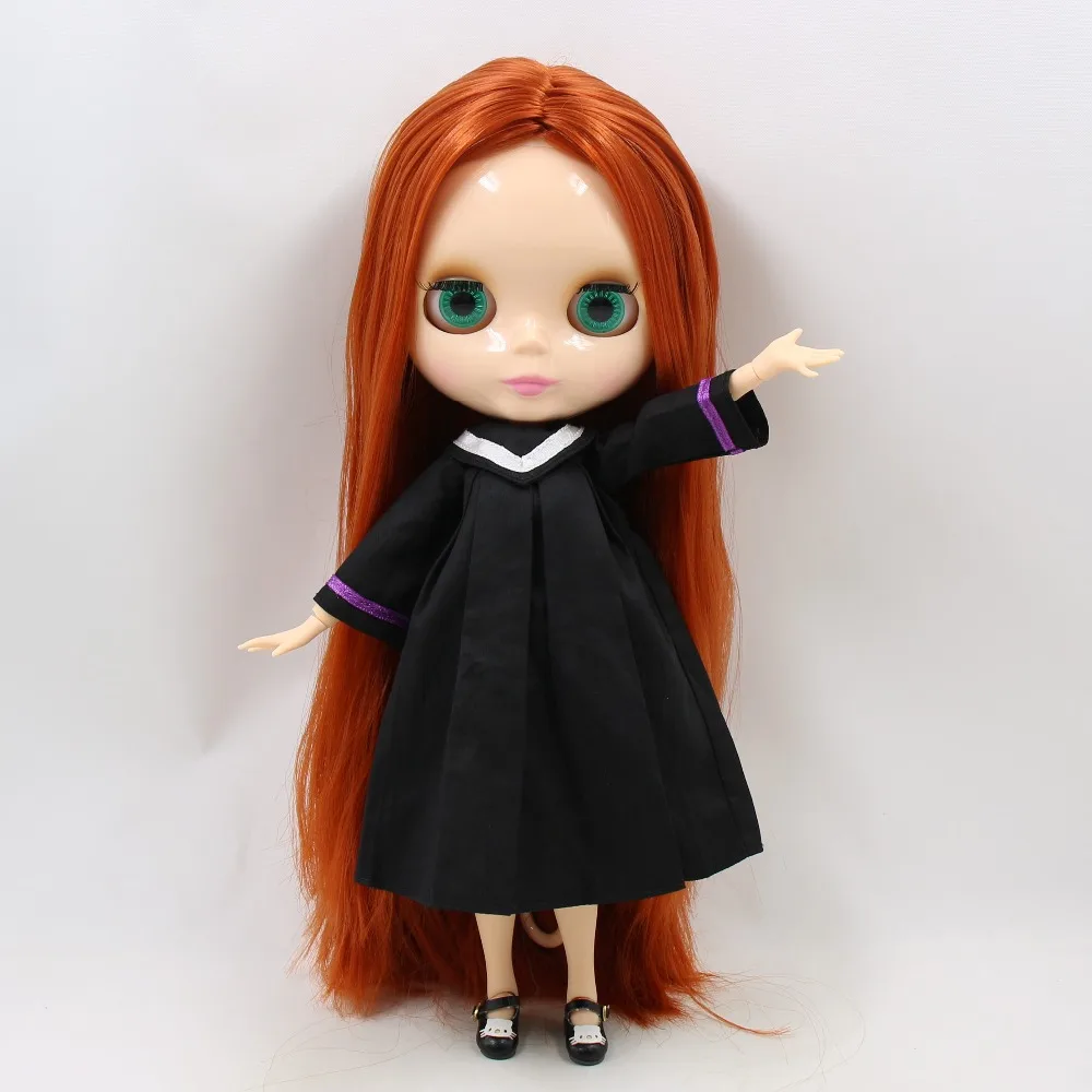 Ледяная кукла DBS blyth 1/6 bjd игрушка шарнирное тело натуральная кожа прямые красные