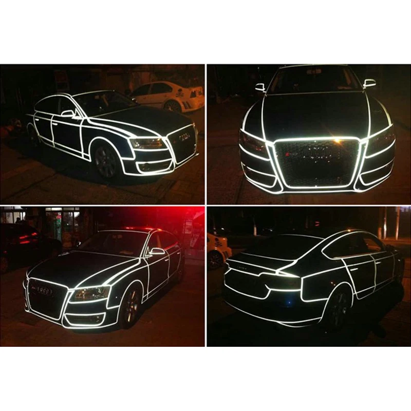 Car-styling Night Magic Reflective Tape 1cm*5m Automotive Body Motorcycle Decoration | Автомобили и мотоциклы