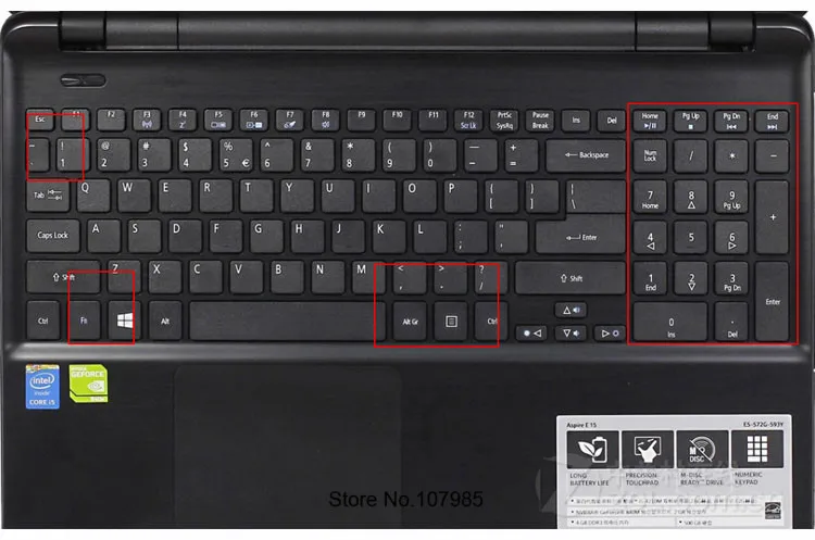 15 дюймовый ультра-тонкая клавиатура крышка Защитная крышка для acer Aspire E5-521 E5-521G E5-551 E5-551G E5-571 E5-571G V5-561 V5-561PG