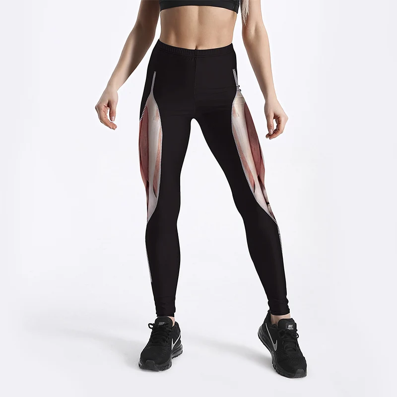 NORMOV New Women Unique Design Leggings Highwaist Skinny Black Fitness Casul Fashion Print Slimfit | Женская одежда