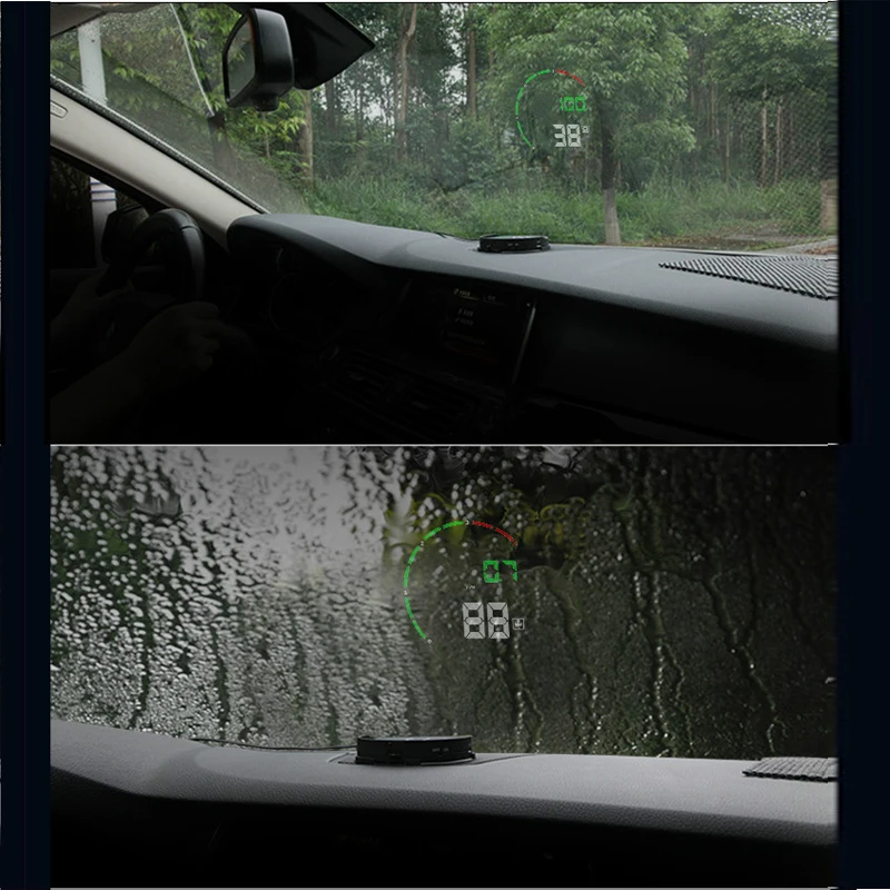 Junsun Universal Car HUD Head Up Display OBD2 Overspeed Warning System Projector GPS Speedometer Alarm For All Vehicle | Автомобили и
