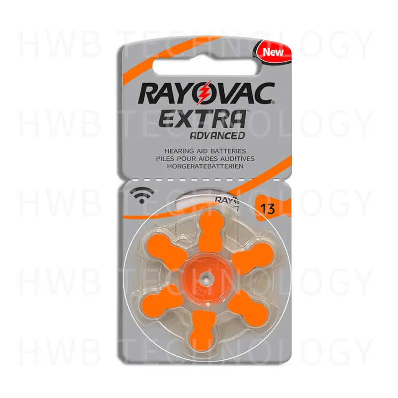 Батарейки для слухового аппарата Rayovac с дополнительной производительностью 6