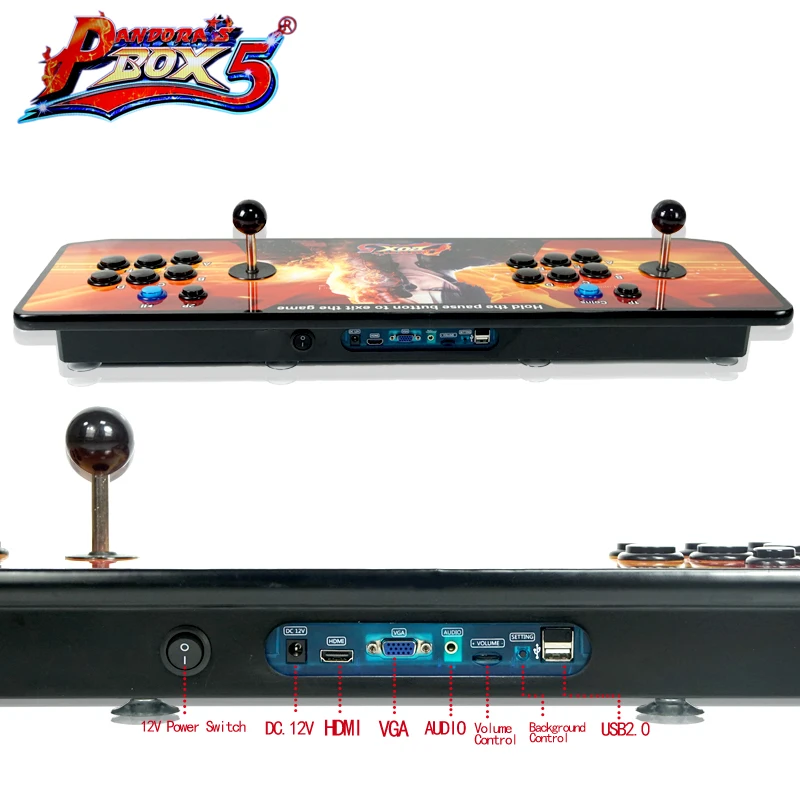 Pandora Box 5 Mini Arcade Machine 960 in 1 Jamma Console HDMI 720P output TV pc 6 button 2 Player with light Zero Delay | Спорт и
