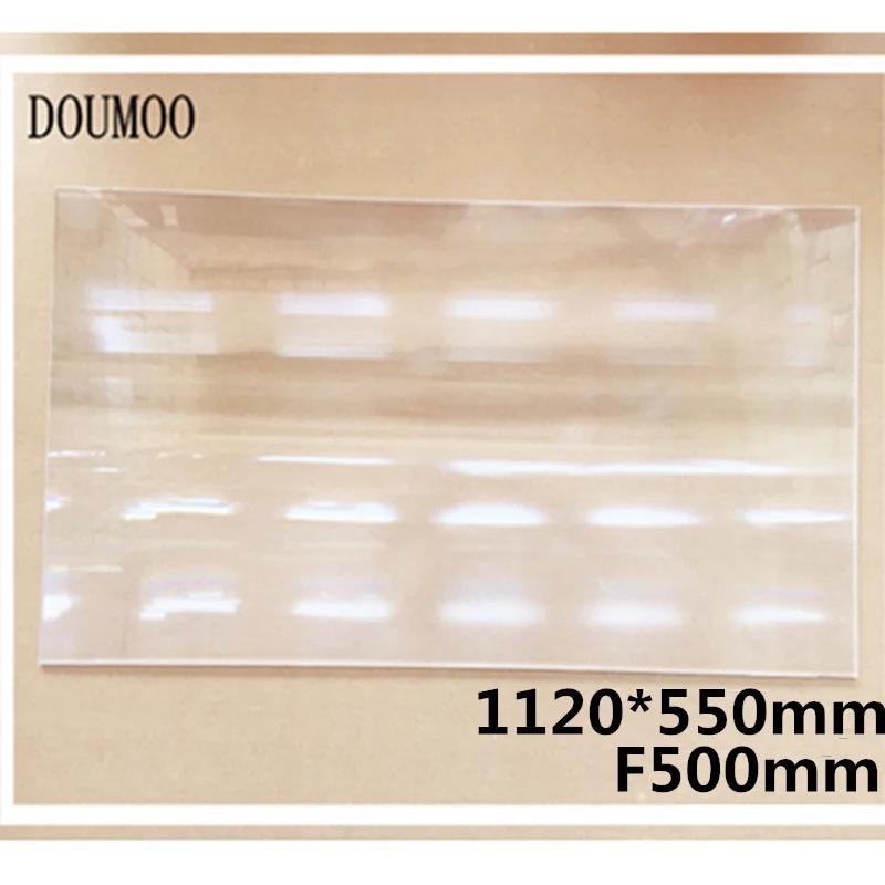 Большой размер 1120*550 мм оптический ПММА пластиковый линейный линза Френеля