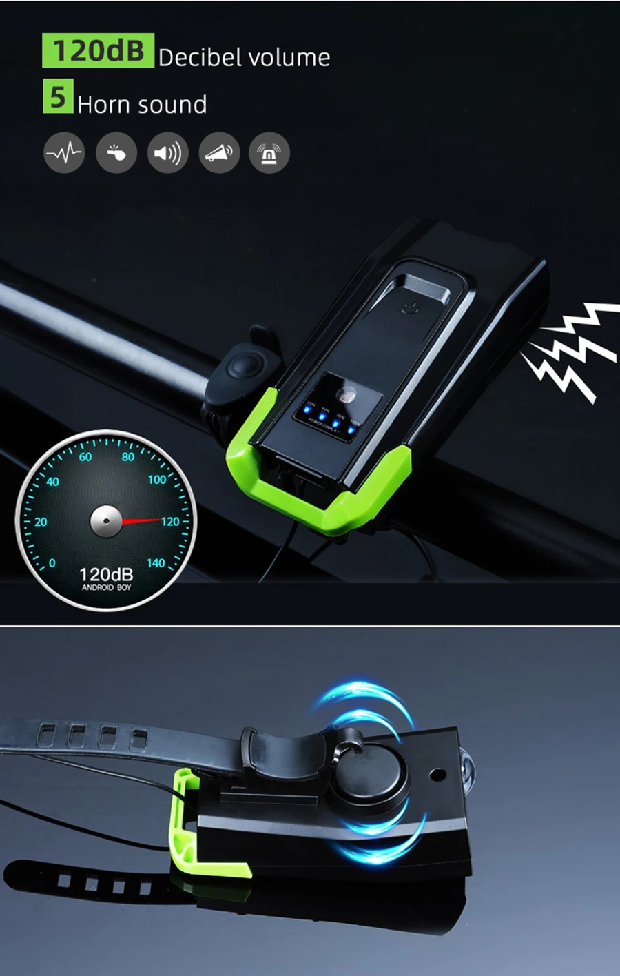 JOSHOCk 2000 мАч 4000 мАч велосипедный светильник с рогом USB Перезаряжаемый 10000 люмен светодиодный светильник для велосипеда велосипедный передний фонарь