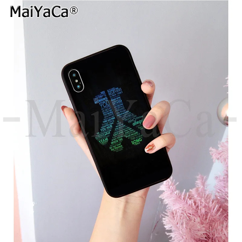 MaiYaCa defqon 1 ТПУ черный чехол для телефона чехол для Apple iPhone 8 7 6 6S Plus X XS MAX 5 5S SE XR чехол