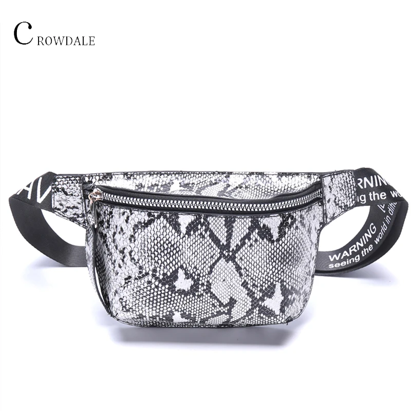 CROWDALE, поясная сумка, Женская поясная сумка, дизайн, PU искусственная кожа, сумка-мессенджер, женская сумка на ремне, серпантин, карман для денег