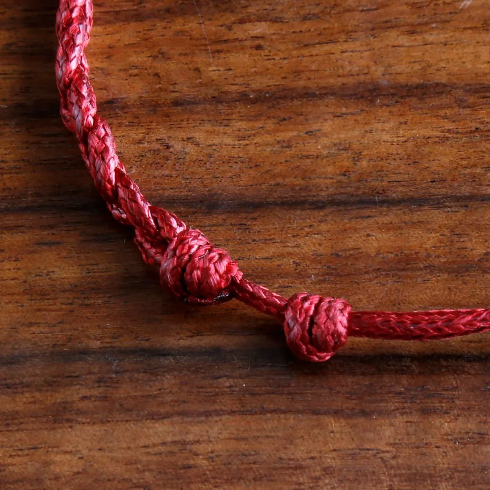 CKKU ювелирные изделия 2019 DIY кожа вязанная рука Strand браслет красный цвет