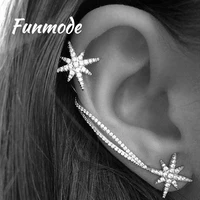 funmod hot sale aaa cubic zirconia stud earrings crystal girl ear studs fashion jewelry brincos boucle doreille femme 2018f012e