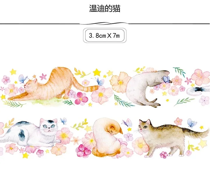 Японская клейкая лента для маскировки 11 дизайнов девочек чашки строительства