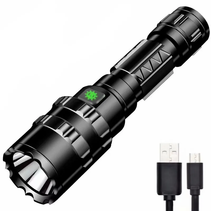 light no battery TinhoFire L2 5 Режимов 1600 люмен USB Перезаряжаемый водонепроницаемый уличный охотничий светодиодный светильник 18650 переносная на длинное расстояние светильник - Испускаемый цвет: light no battery