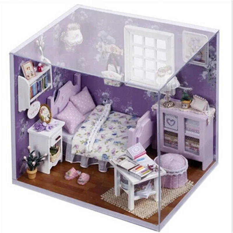 DIY мини деревянный дом сладкое время 3D модель мебельный Набор Подарочный Декор