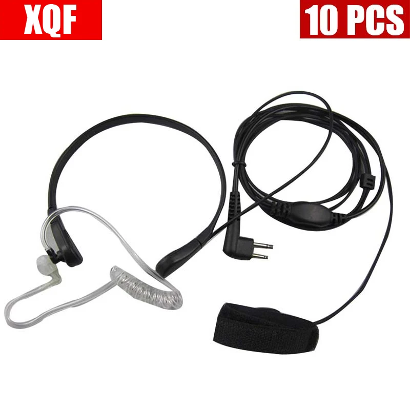 

XQF 10PCS Earpiece Headset for Motorola GP88 300 2000 CT150 P040 PRO1150 SP10 XTN500 Walkie talkie