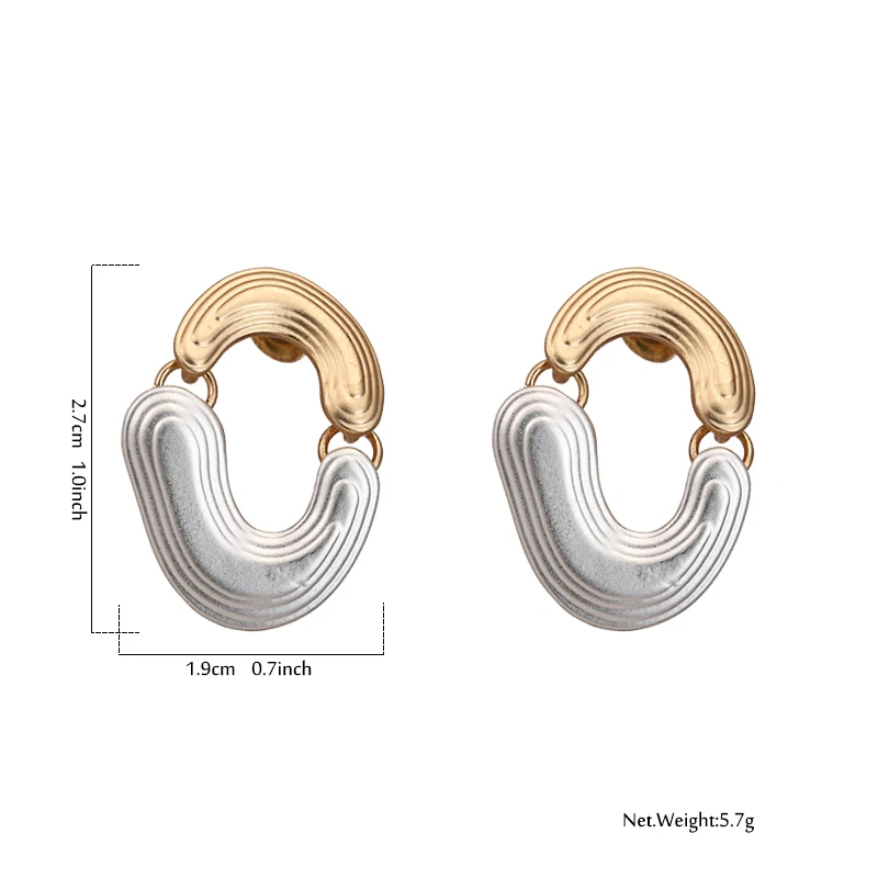 YMYW новые модные круглые геометрические серьги-гвоздики винтажные металлические