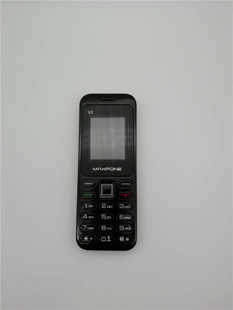 Черный Кнопочный мобильный телефон Maxfone V2 1,77 дюймовый экран 1200 мАч две sim-карты с камерой Bluetooth Flashligh FM дешевые сотовые телефоны - Цвет: Черный