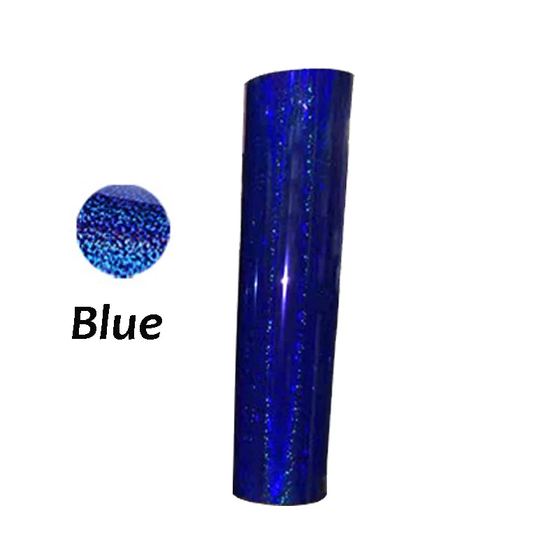 Blue 25 см* 25 см ПВХ теплопередача виниловая пленка футболка Железный На HTV печать рисунков для спортивной одежды украшения дома - Цвет: Blue