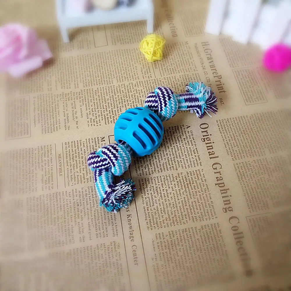 

Pet Dog Rope Chew Toys Bone Ball Animal Shape Pets Playing Knot Toy Cotton Teeth Cleaning Toys for Small Pet Puppy
