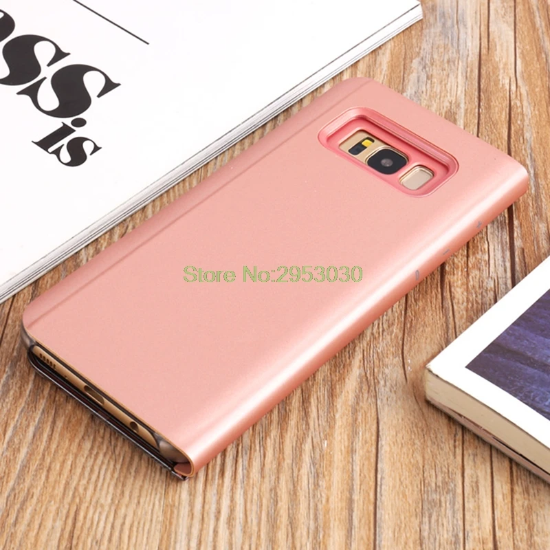 Роскошный прозрачный 360 полный защитный флип-чехол для samsung Galaxy S6 S7 Edge S8 S9 Plus SM-G965F/DS Note 5 8 Duos зеркальный чехол для телефона