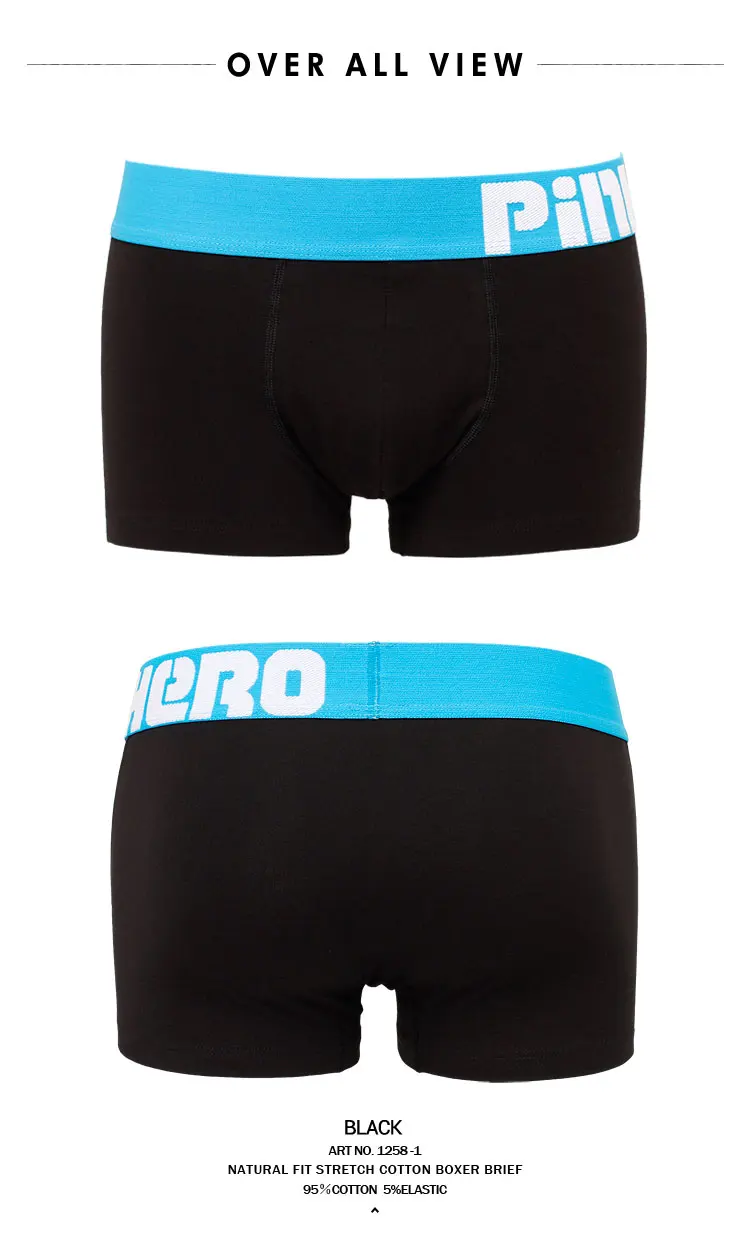 Hot sale PINK HERO men underwear Hot Cheap New Style Cotton Color Together Men's Brand Boutique Underwear Wholesale Boxer